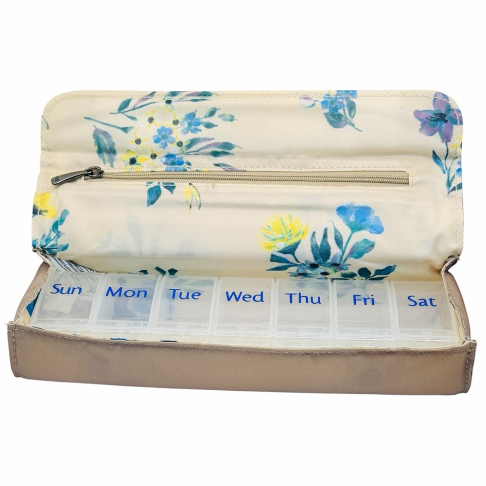 lug Sand Taupe Travel Pill Organizer Case Travel
